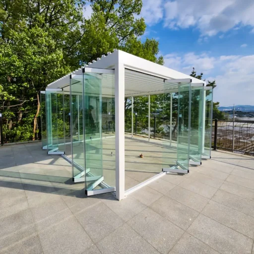 JDX Blinds and Curtains Outdoor Living Glass Door