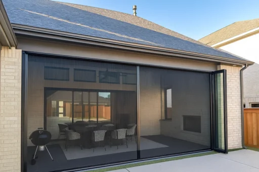 JDX Blinds and Curtains Outdoor Living Pleated Screen