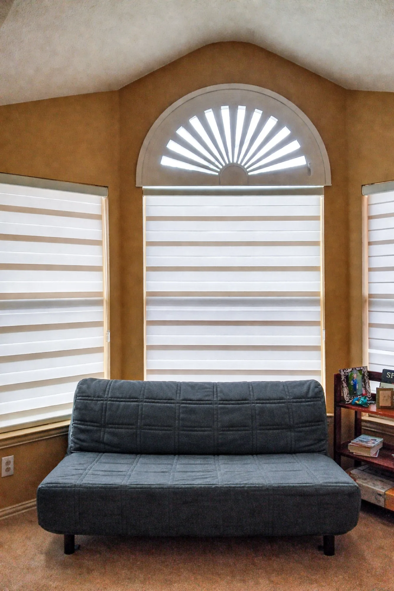 Las Colinas mushroom shades installed in a Addison, TX home